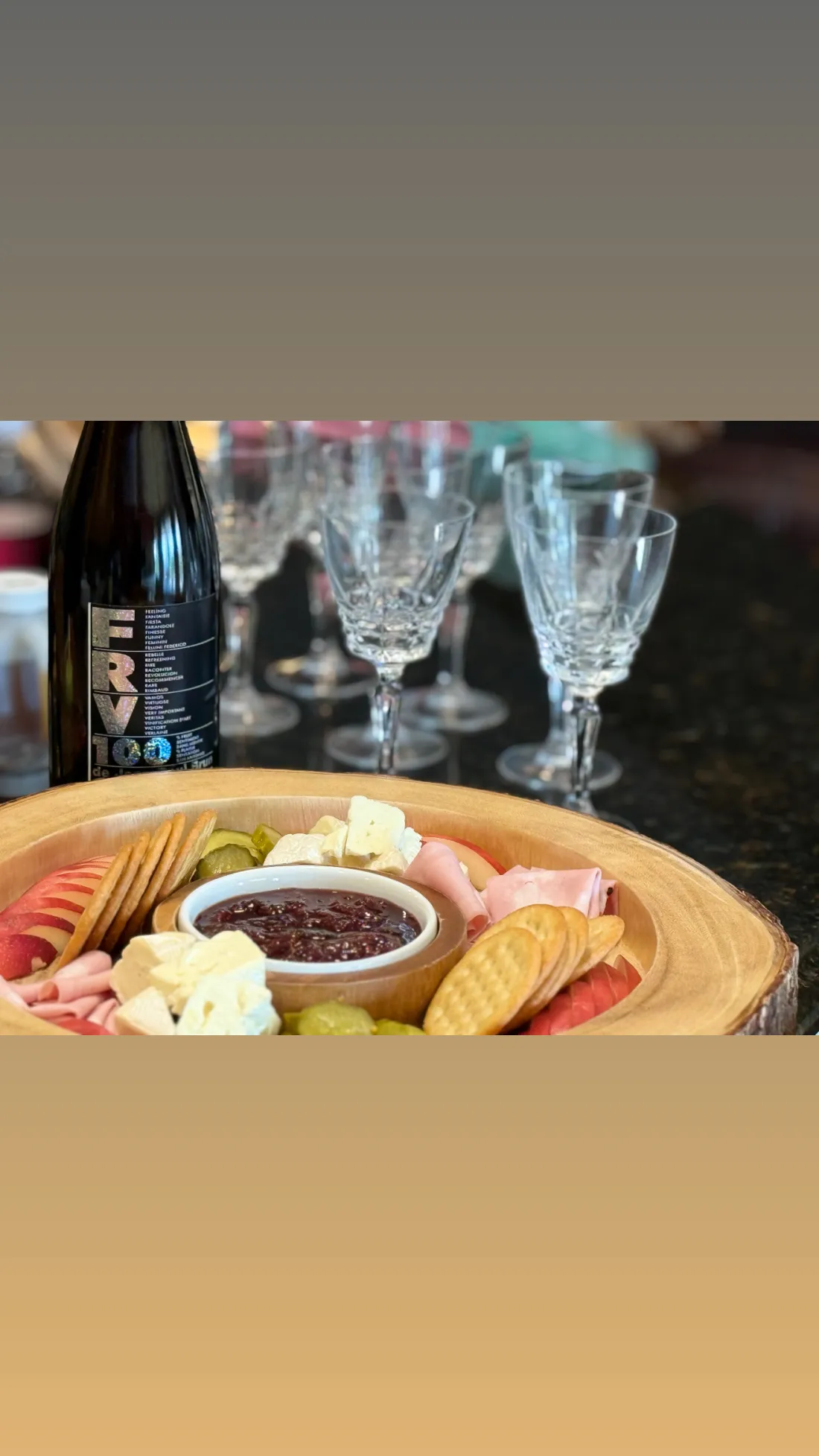 Cheese & Wine &mdash; Out before the guests arrive